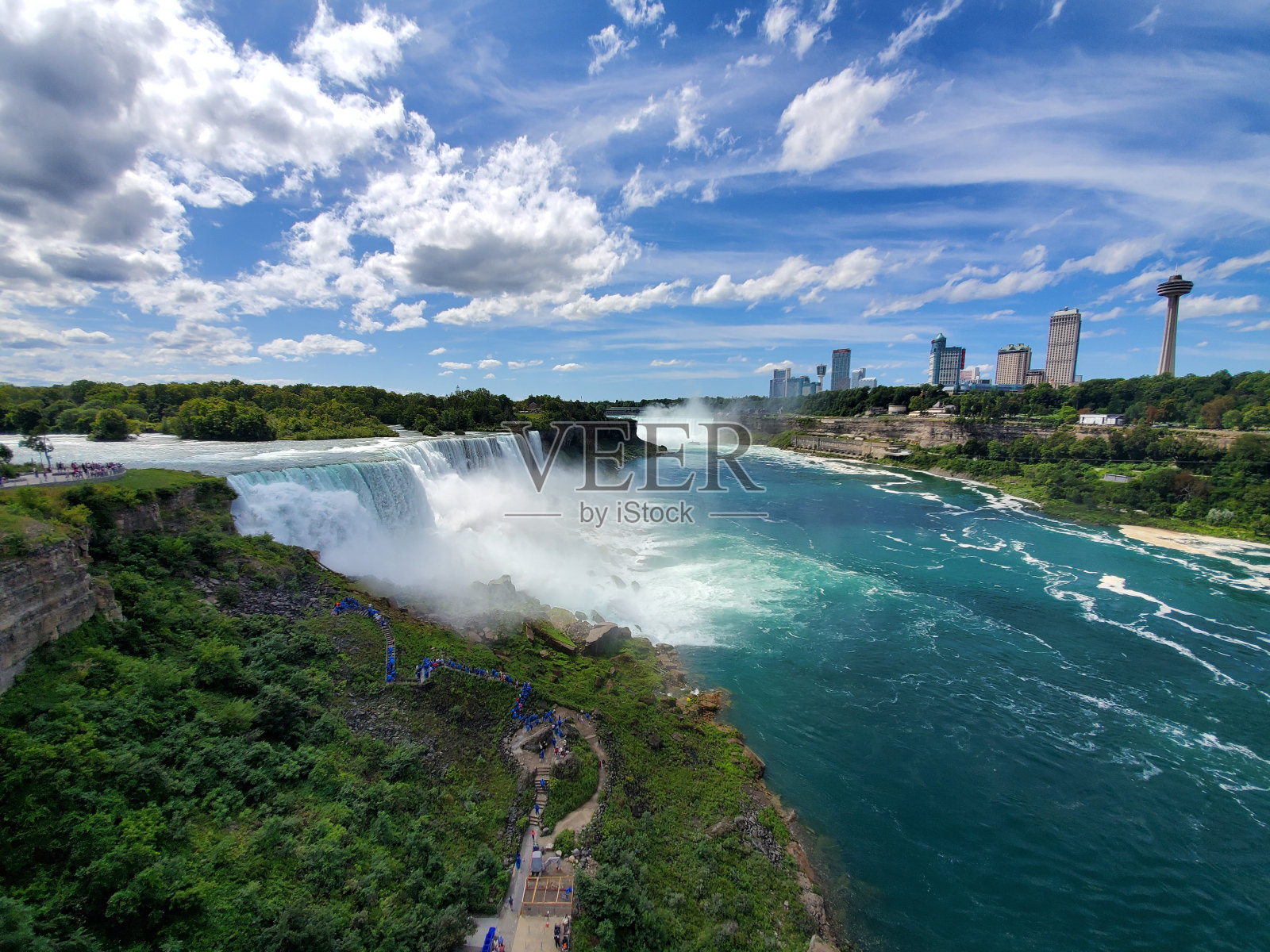 尼亚加拉大瀑布视野宽角照片摄影图片