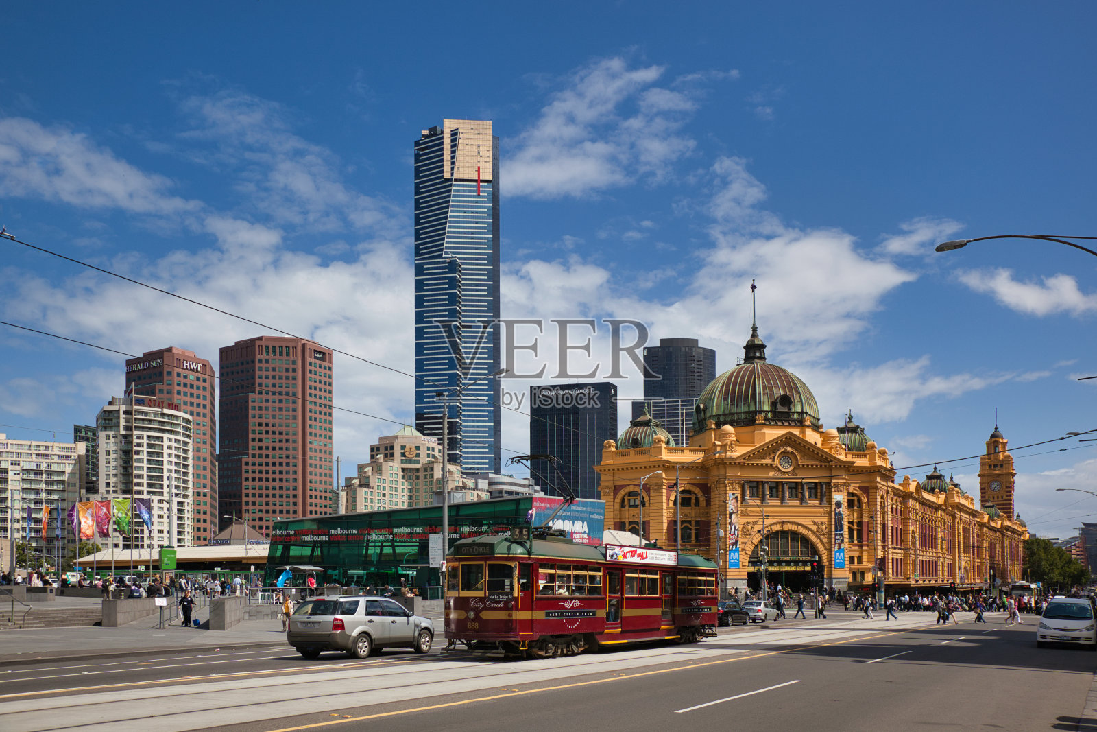 澳大利亚墨尔本的中心照片摄影图片