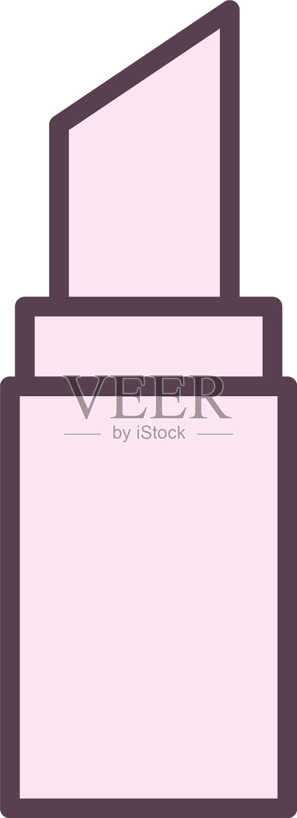 孤立的口红线条风格图标设计图标素材