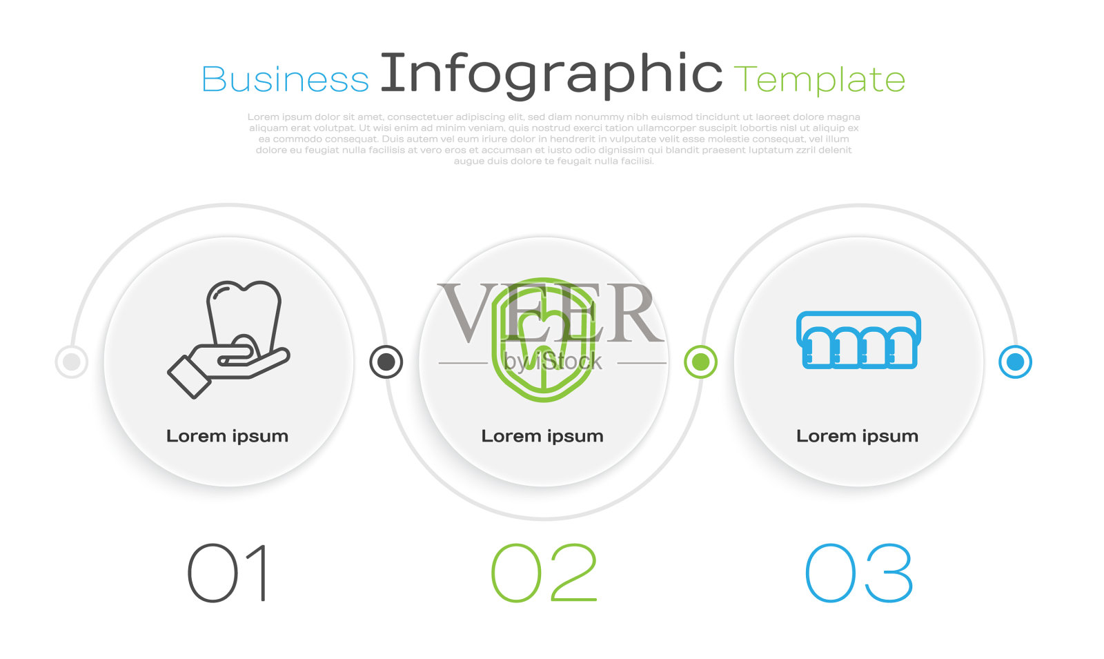 设线牙护牙和假牙插画图片素材