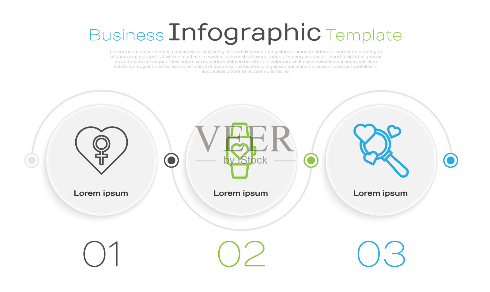 设行心与女性心在插画图片素材