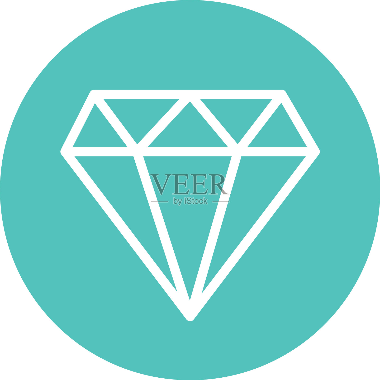 孤立的菱形线和方块风格图标插画图片素材