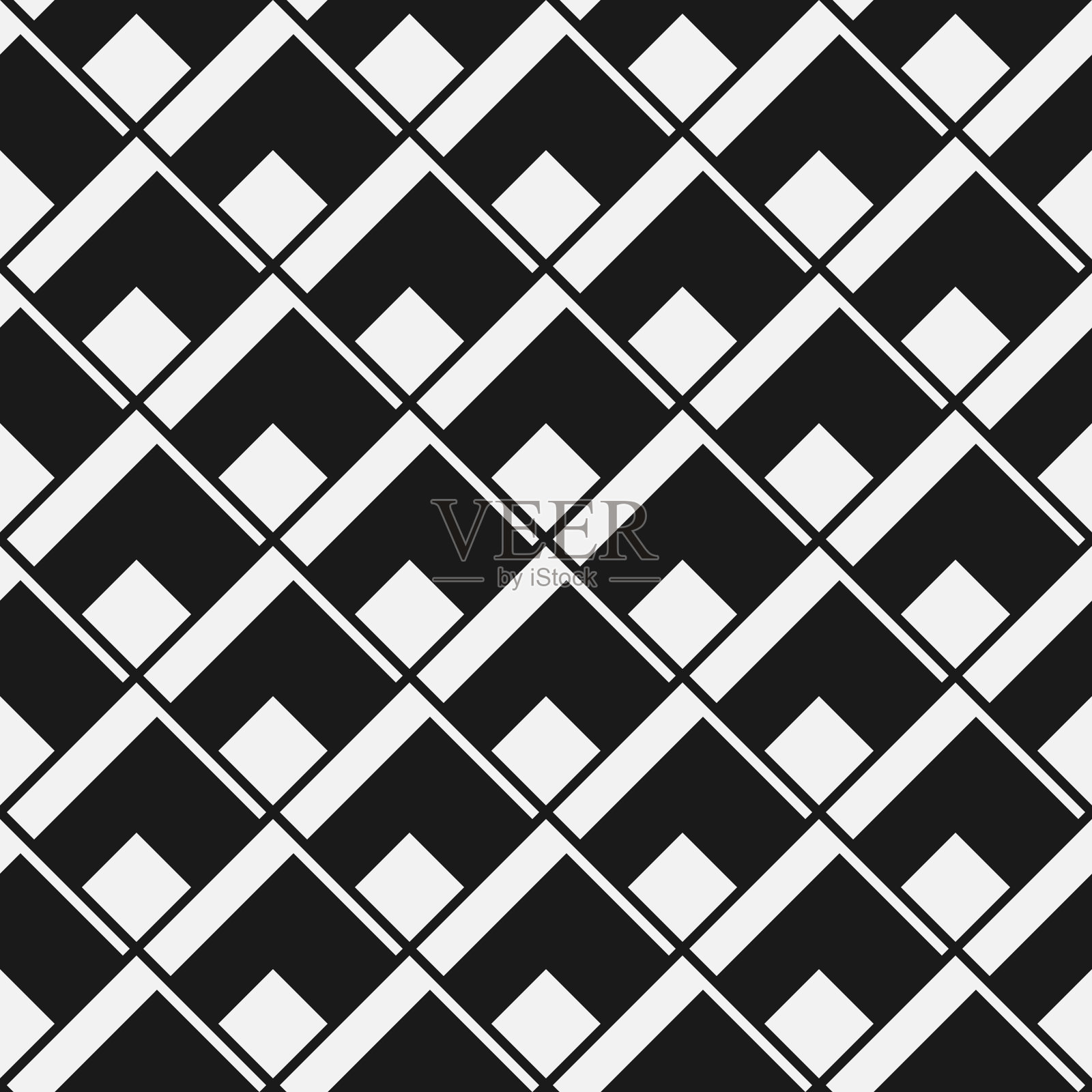 无缝抽象几何图案插画图片素材