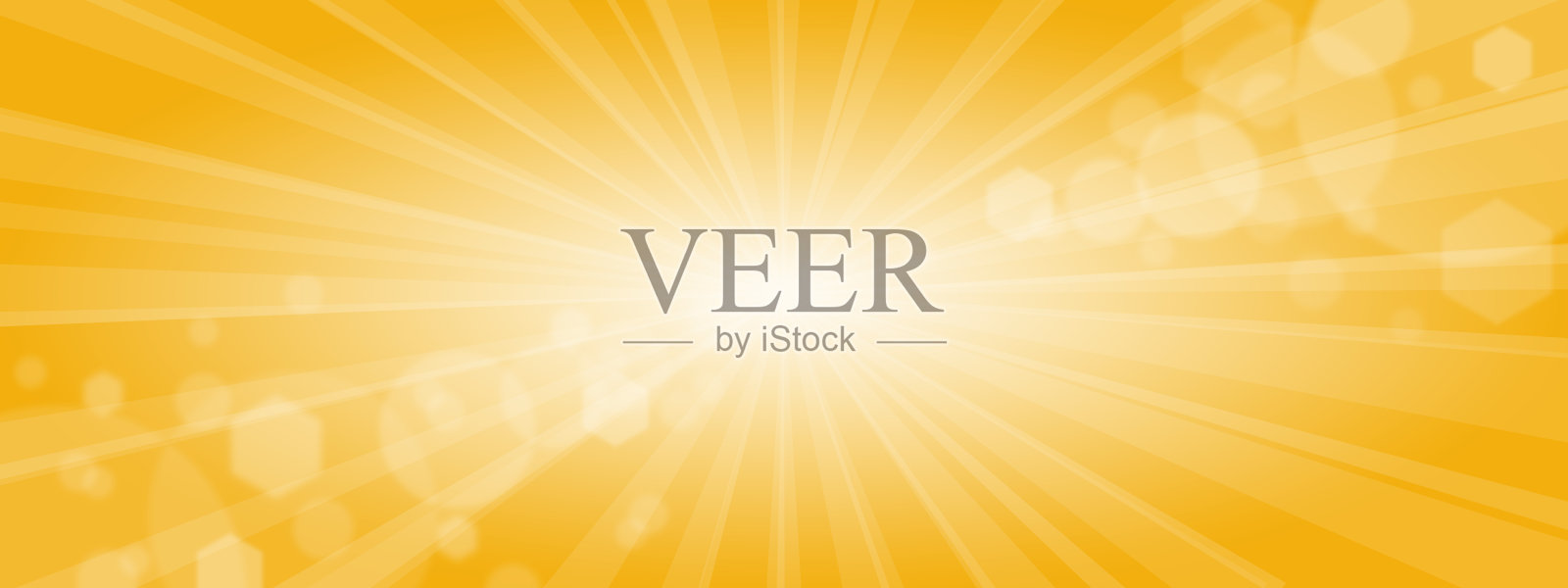 夏季背景抽象纹理与太阳耀斑和射线在黄色的背景插画图片素材