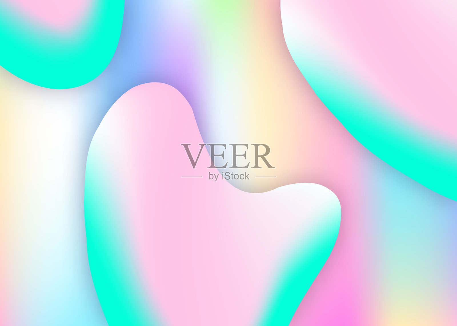 带有流体动态元素的流体形状背景。插画图片素材