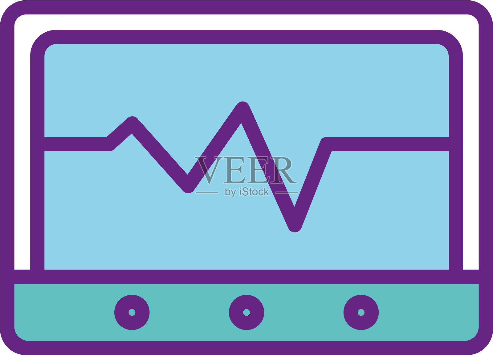 隔离脉冲内片线和填充方式插画图片素材