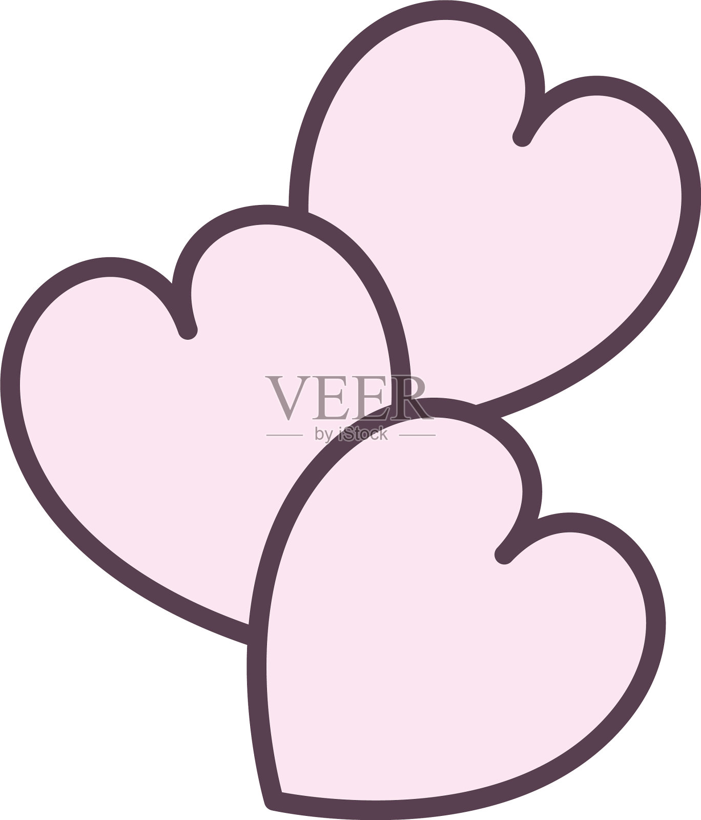 孤立心线风格图标设计设计元素图片