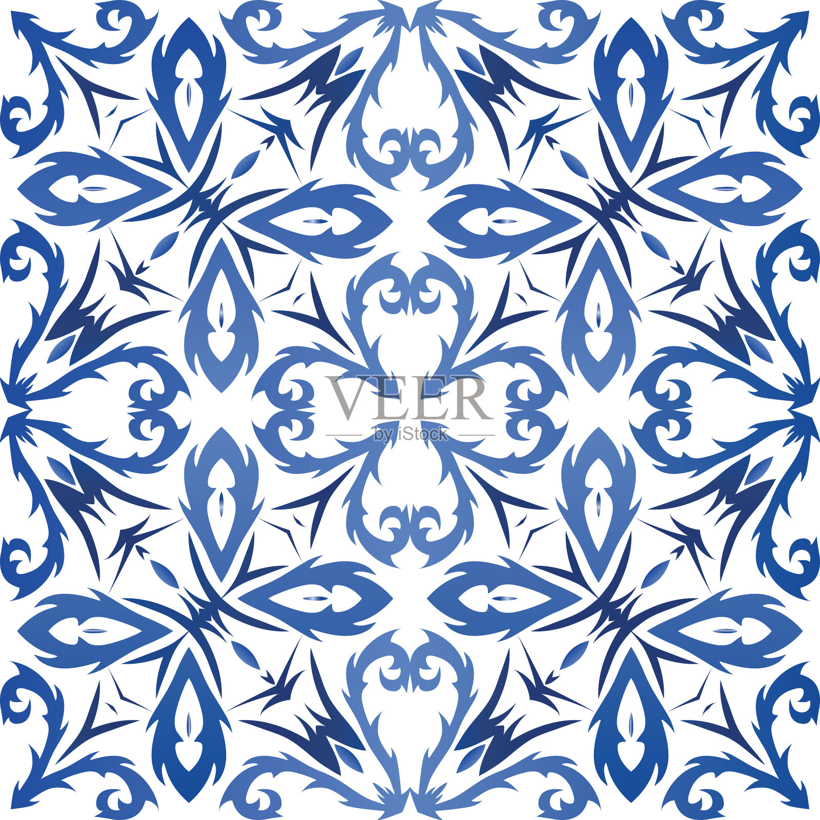 瓷砖葡萄牙阿祖列霍插画图片素材