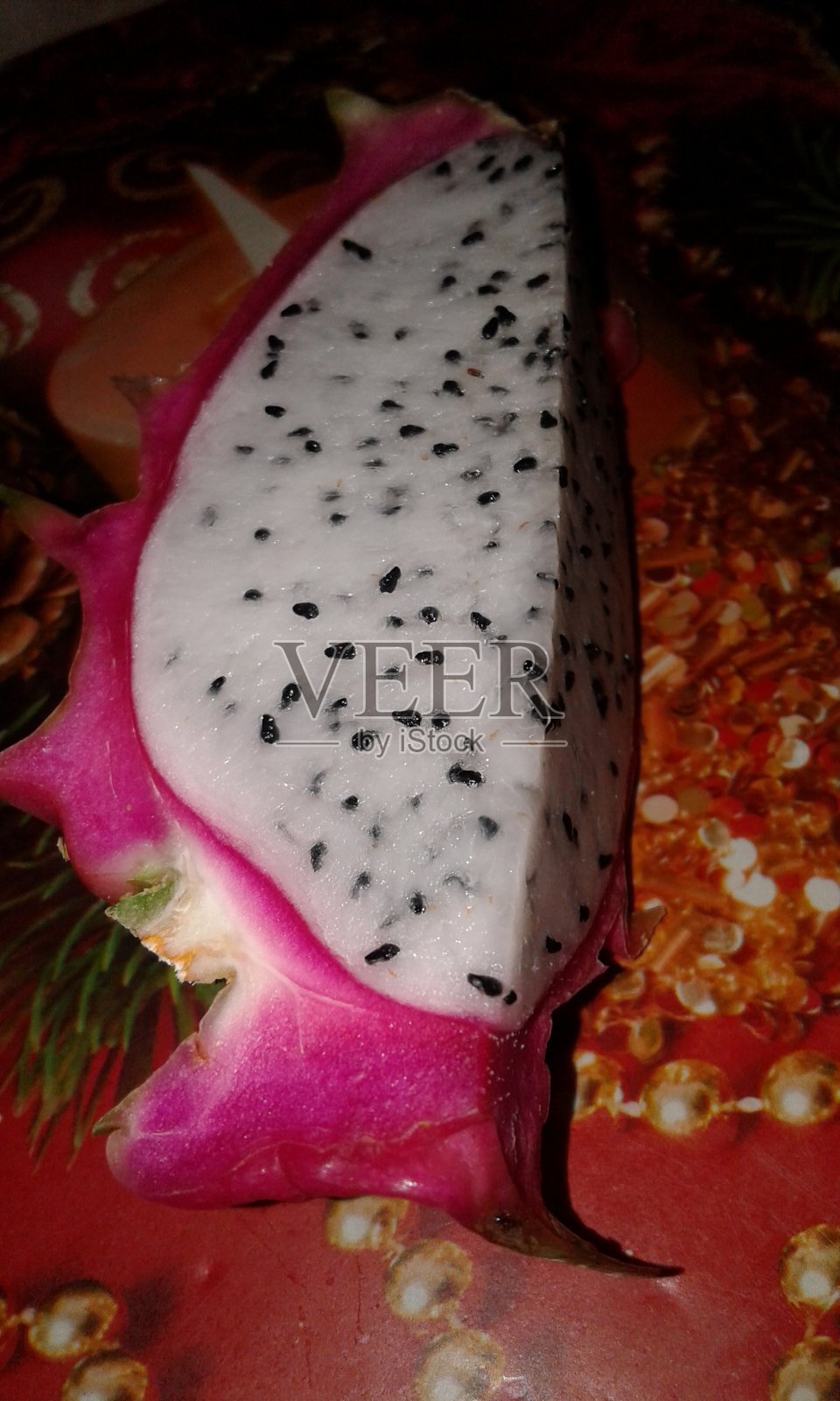 一片白色火龙果照片摄影图片