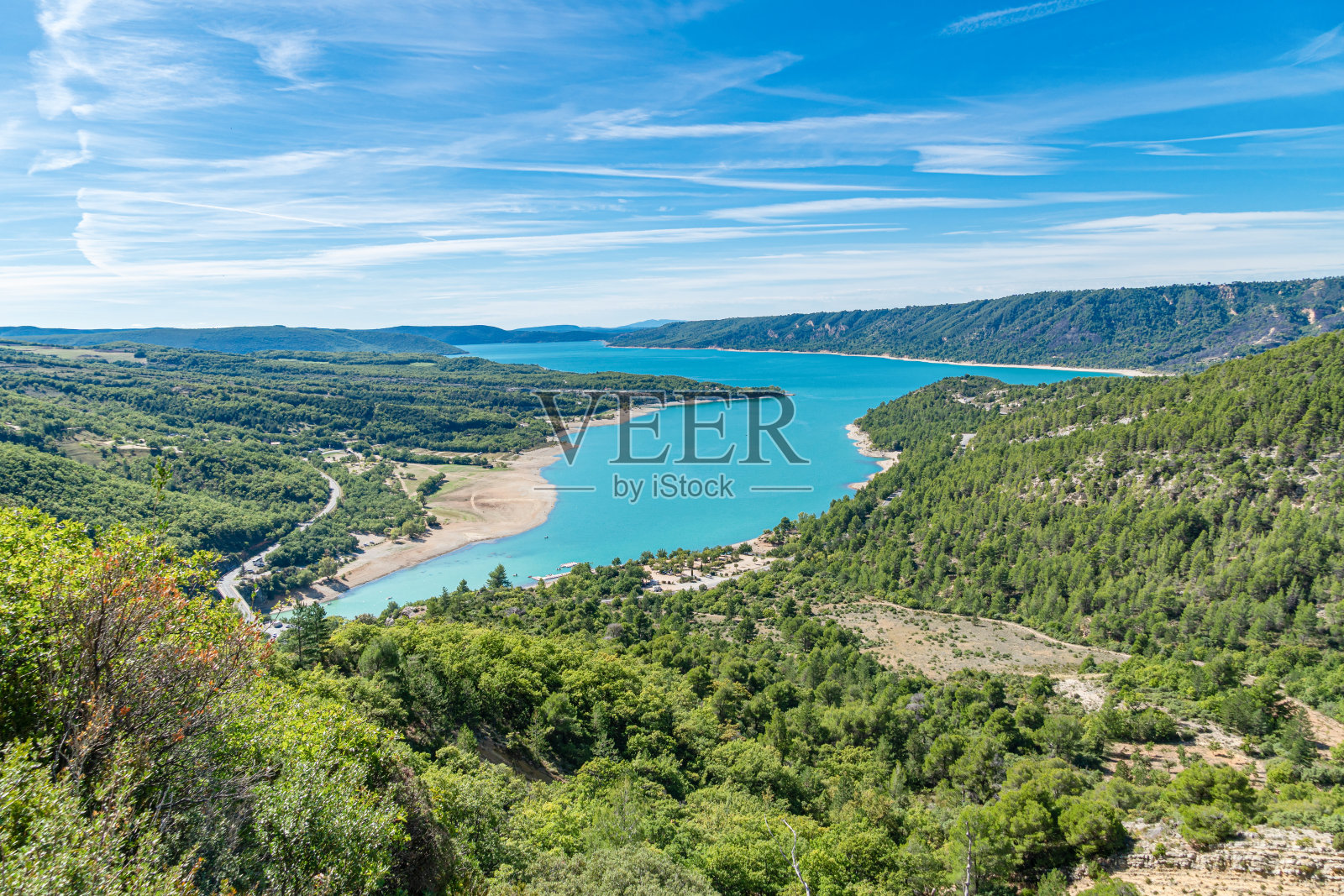 法国凡尔登峡谷美丽的景色照片摄影图片