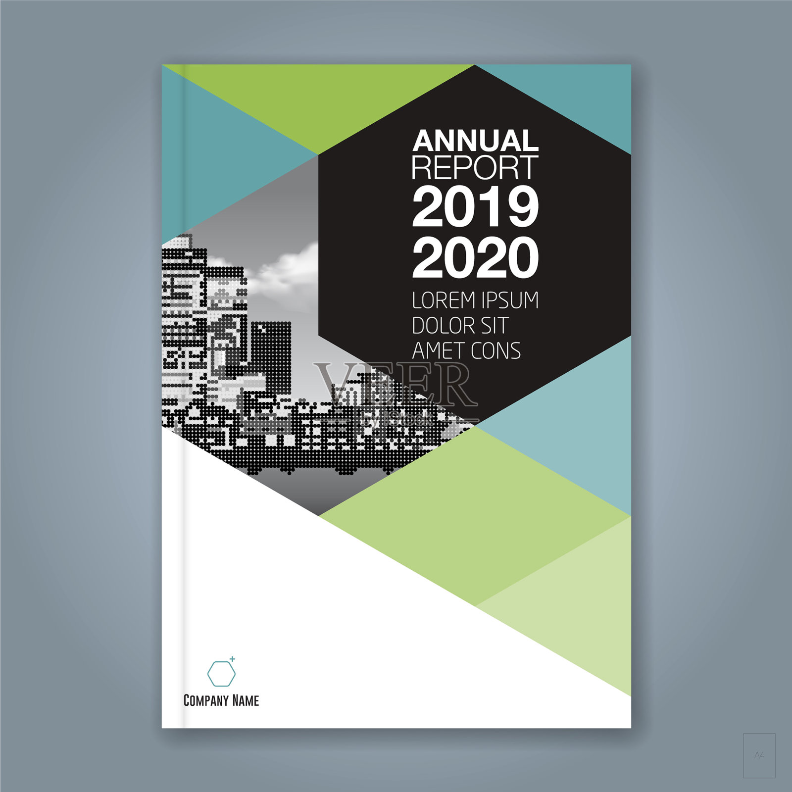 封面1762年年报设计模板素材