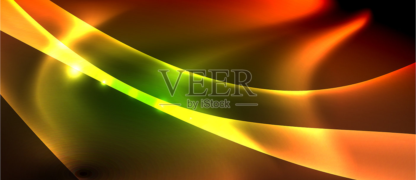 抽象背景用霓虹波光设计插画图片素材