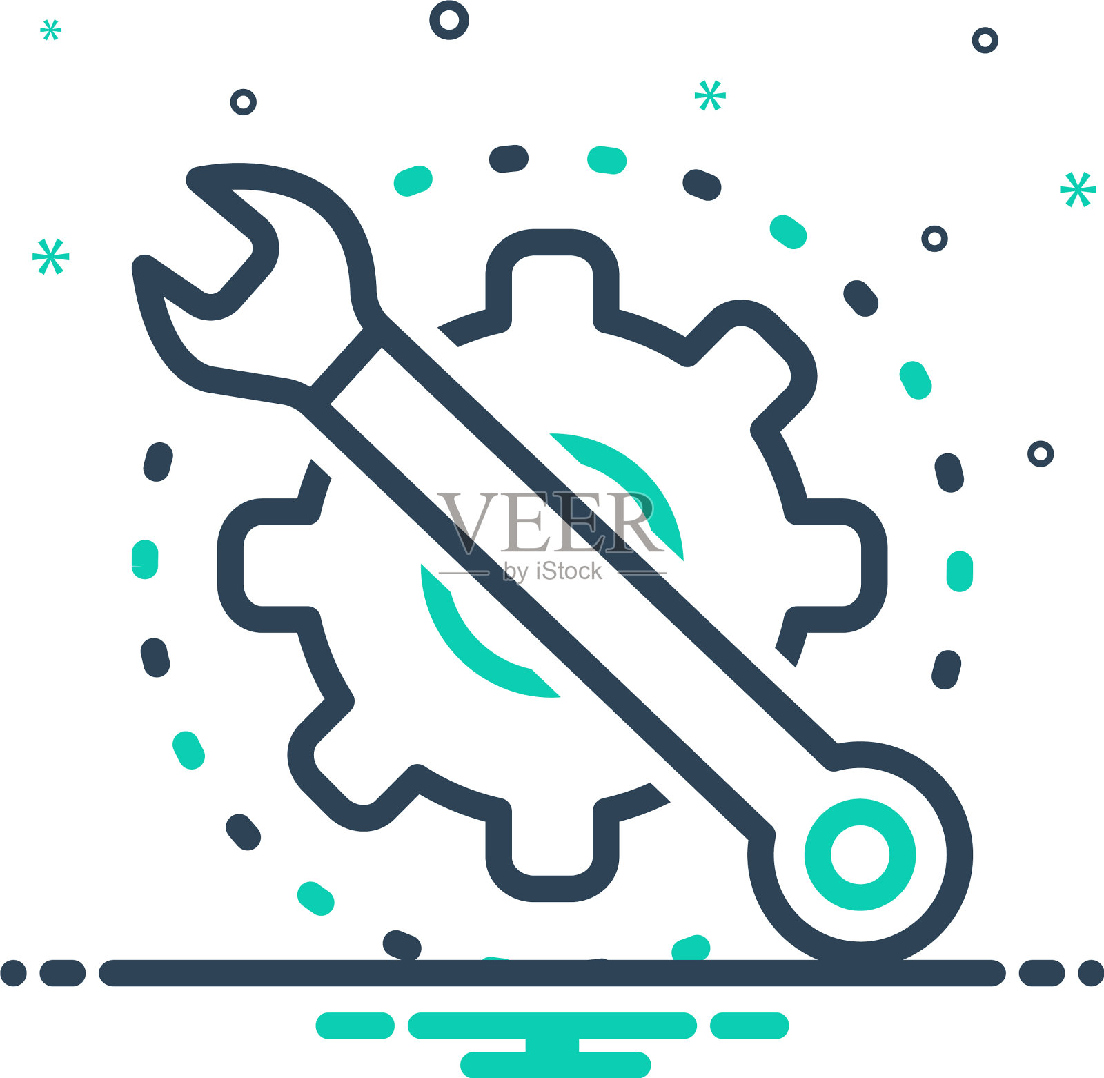 维护插画图片素材