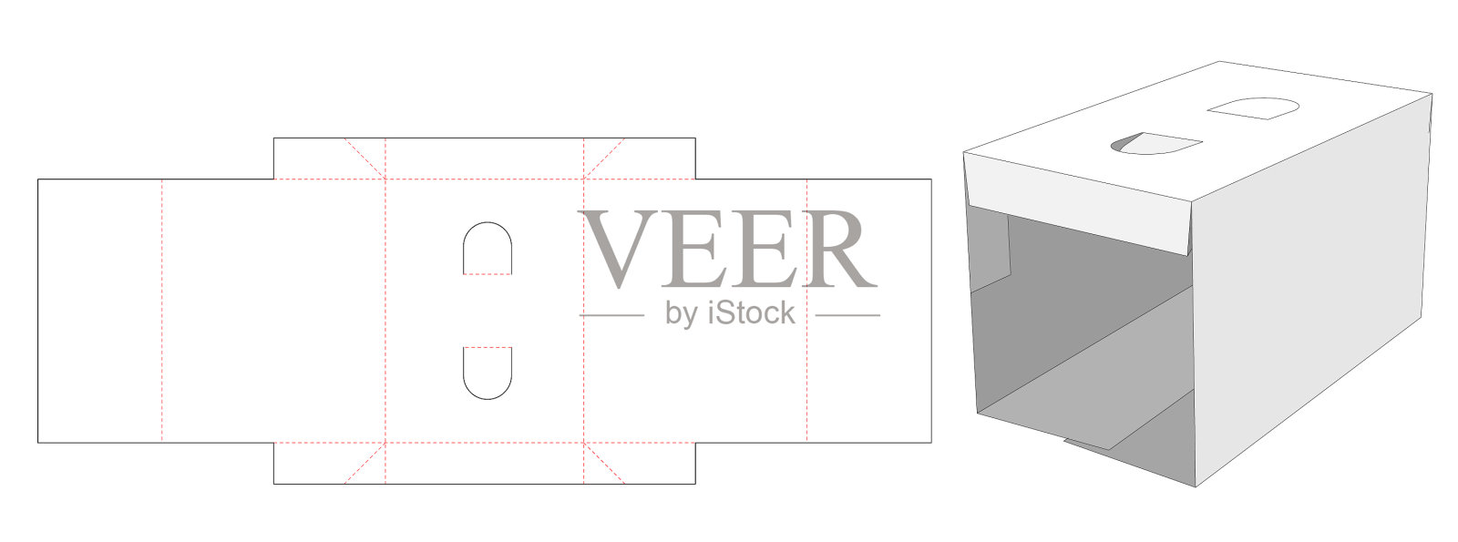 纸板封面盒模切模板设计模板素材