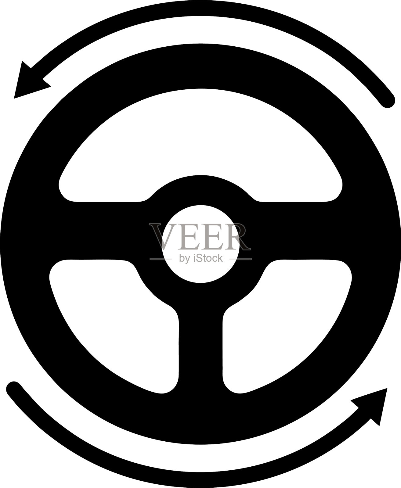 方向盘图标设计模板插画图片素材