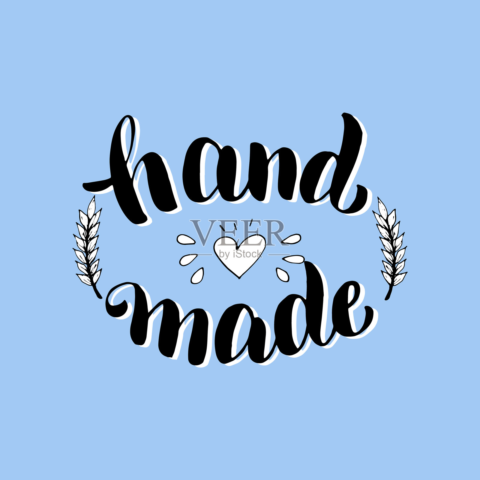 手工包装设计手工产品字体插画图片素材