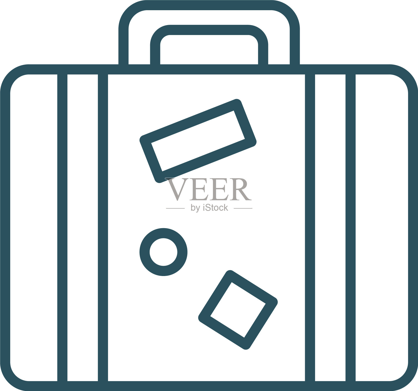 孤立袋线风格图标设计图标素材