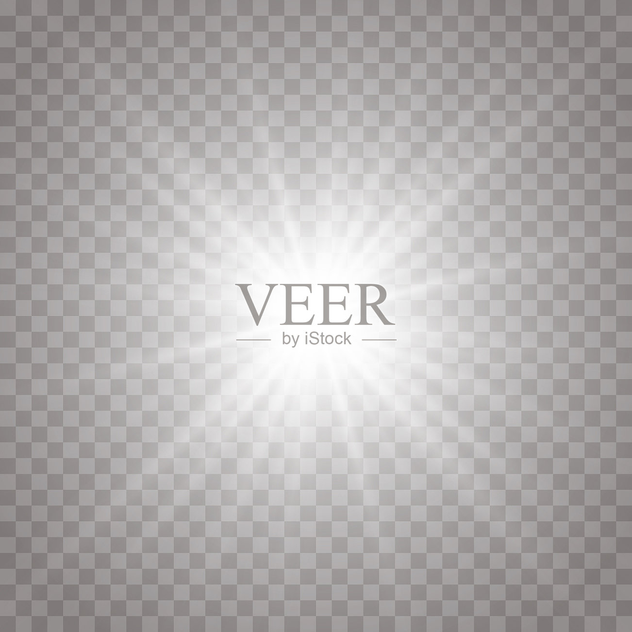 发光孤立的白色透明光效果透镜插画图片素材