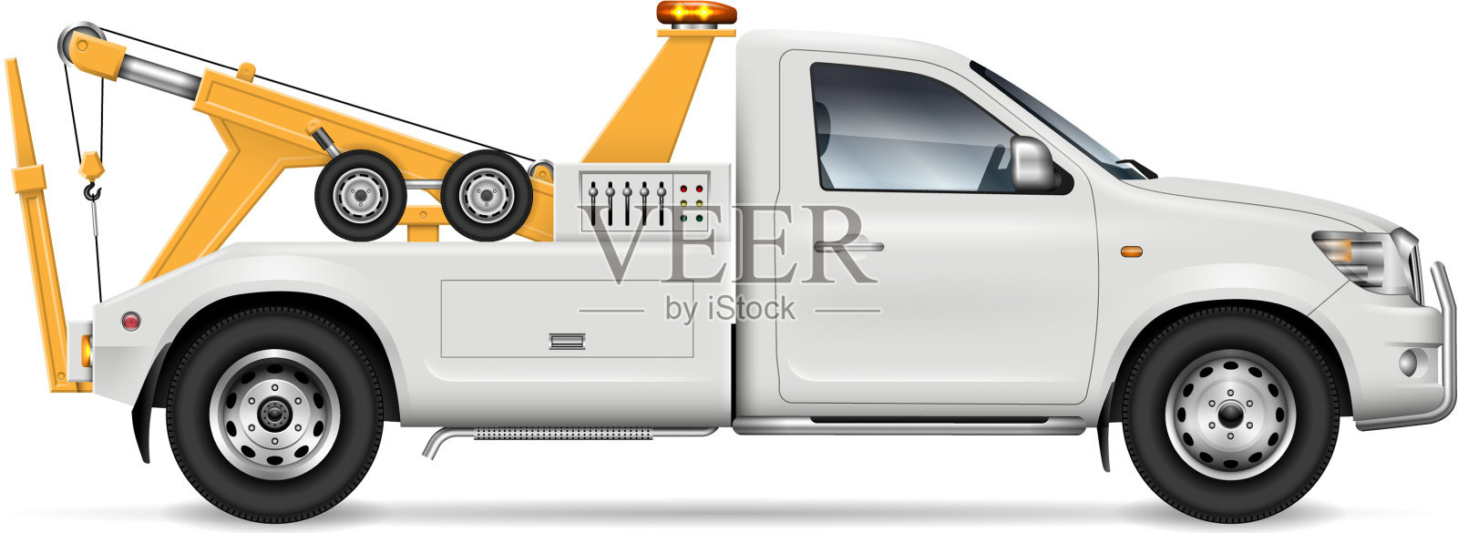 现实的拖车插画图片素材