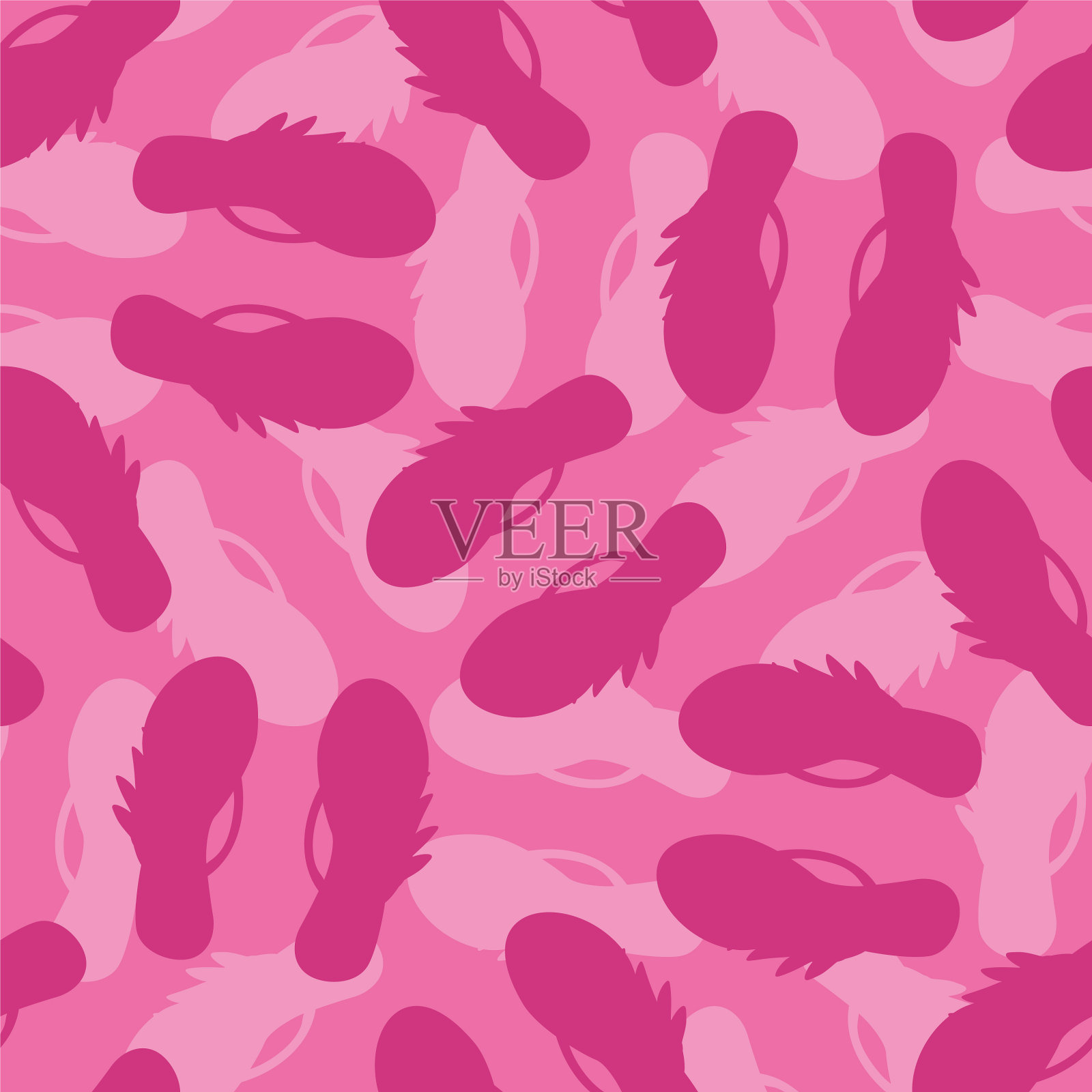 翻转鞋无缝模式背景插画图片素材