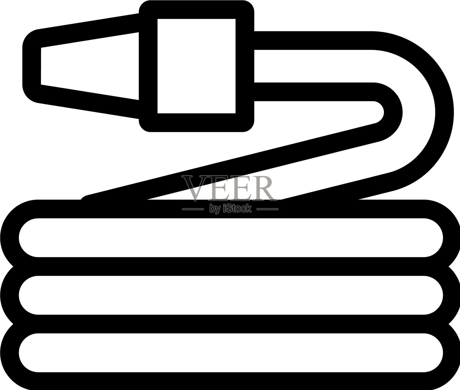 花园软管图标孤立轮廓符号图标素材