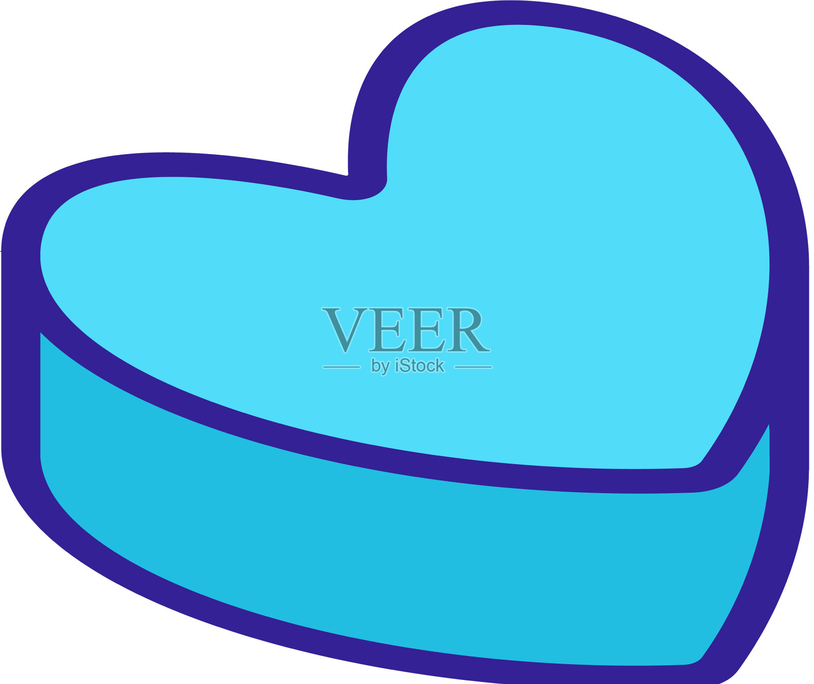 心盒图标孤立轮廓符号设计元素图片