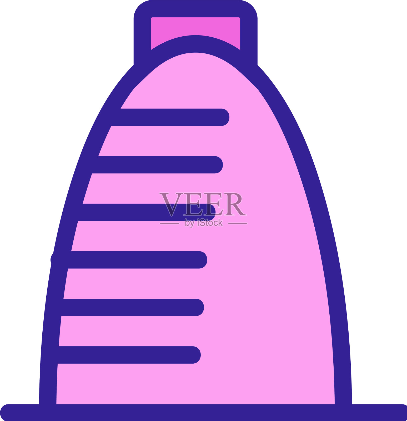 摩天大楼图标孤立轮廓符号图标素材