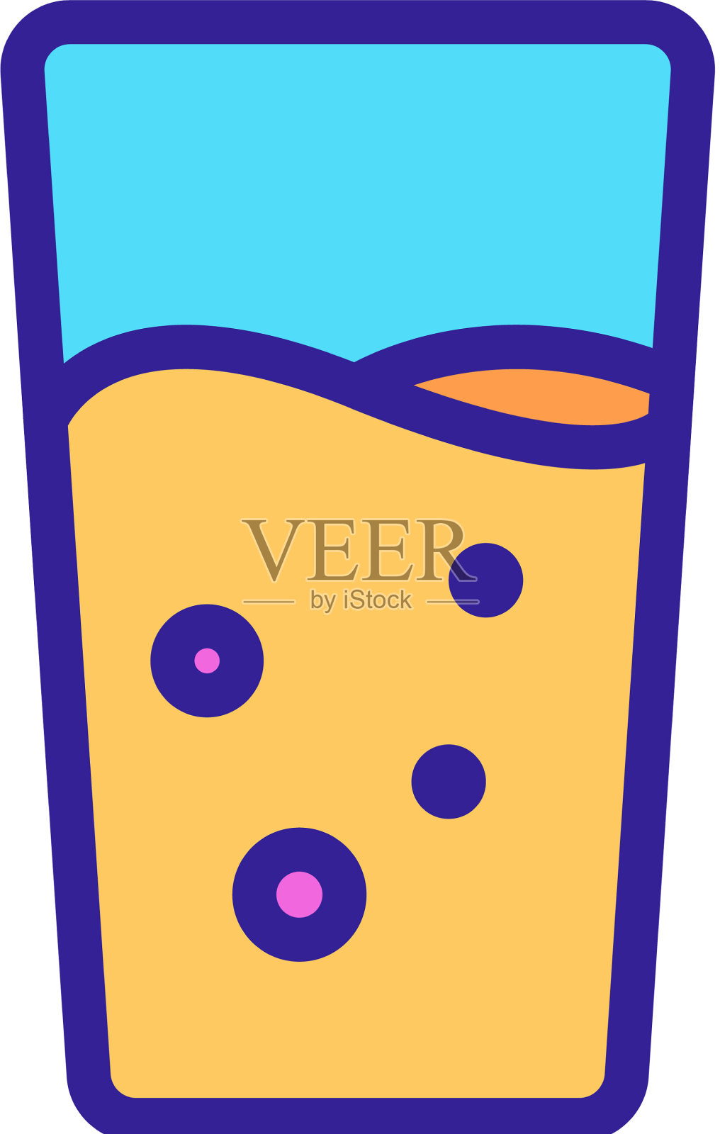 碳酸饮料图标孤立的轮廓符号设计元素图片