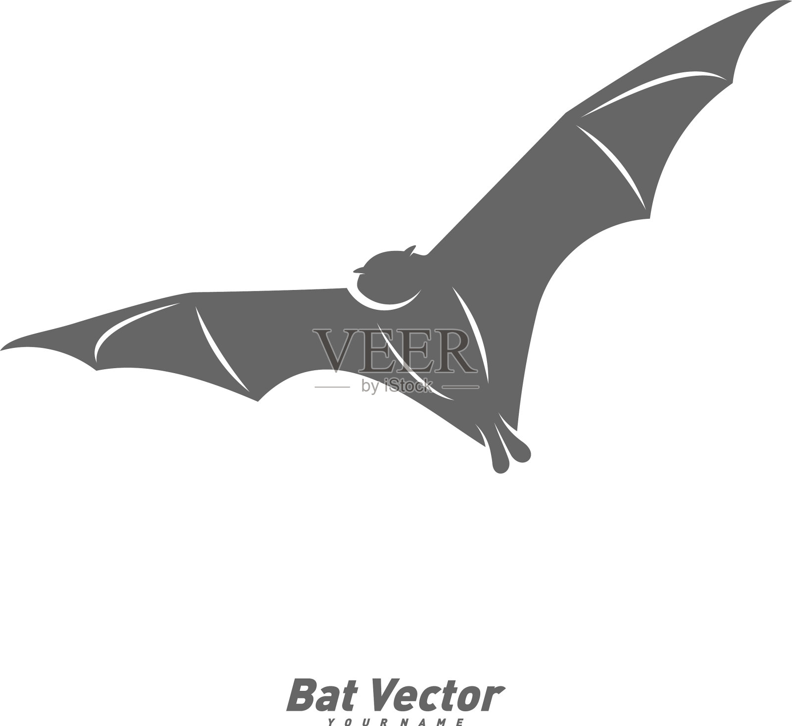 蝙蝠标志模板剪影蝙蝠设计插画图片素材
