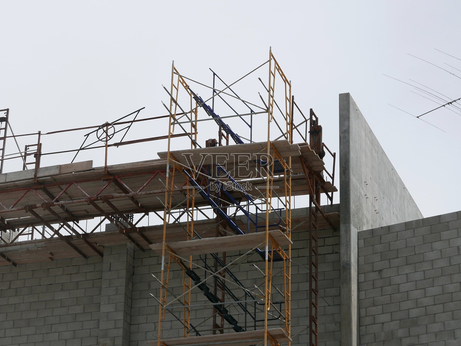 建筑施工照片摄影图片