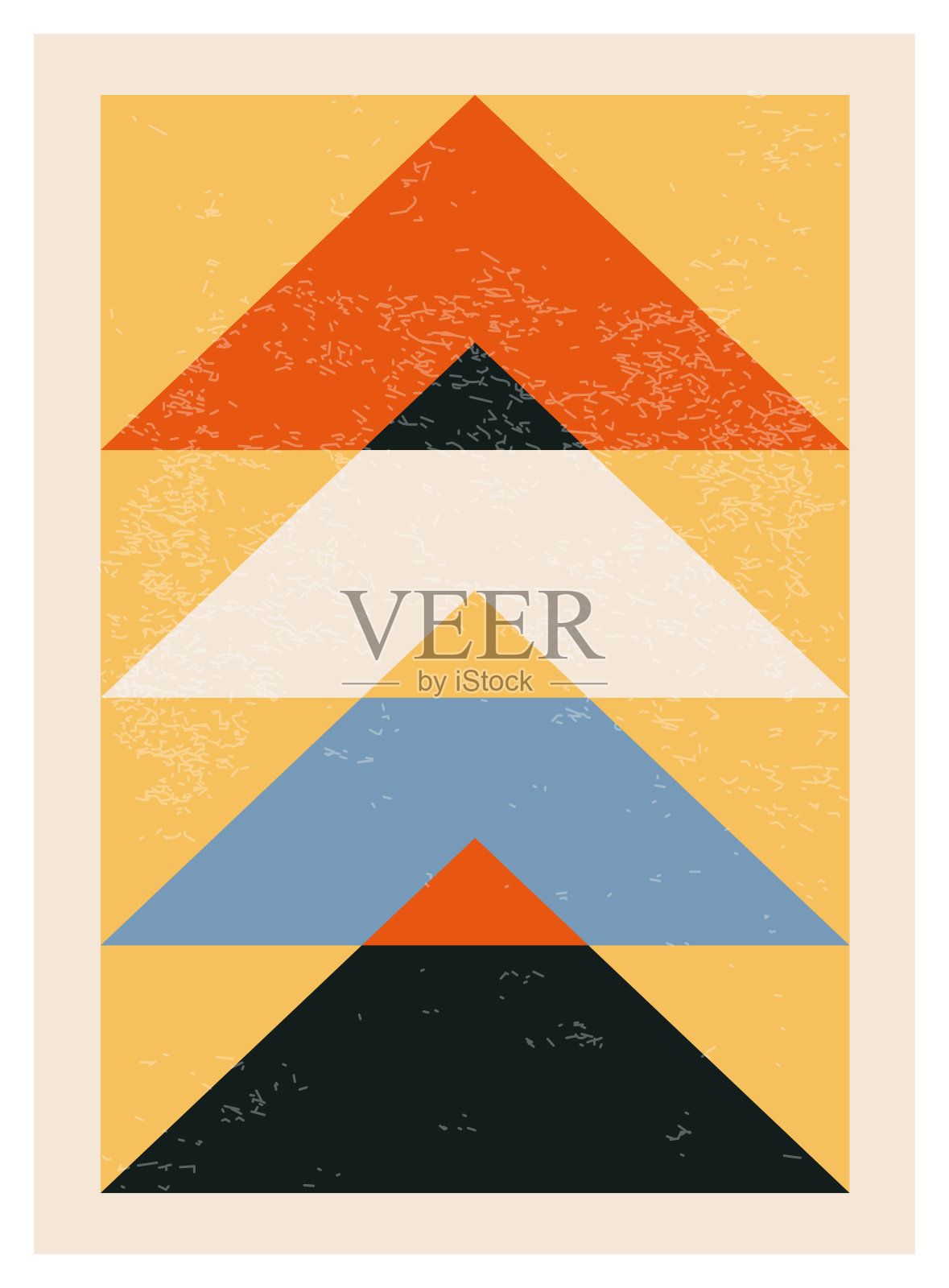 最小20几何设计海报，矢量模板与原始形状插画图片素材