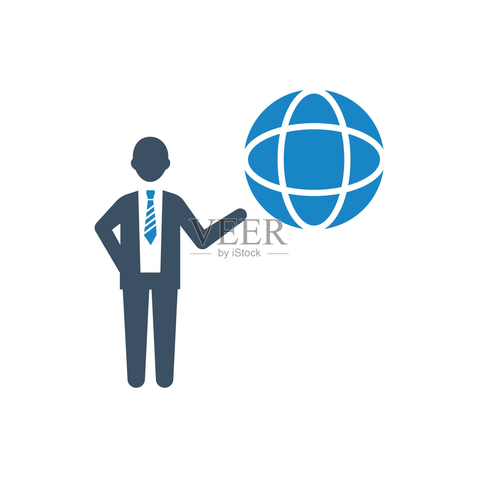 全球通信图标插画图片素材