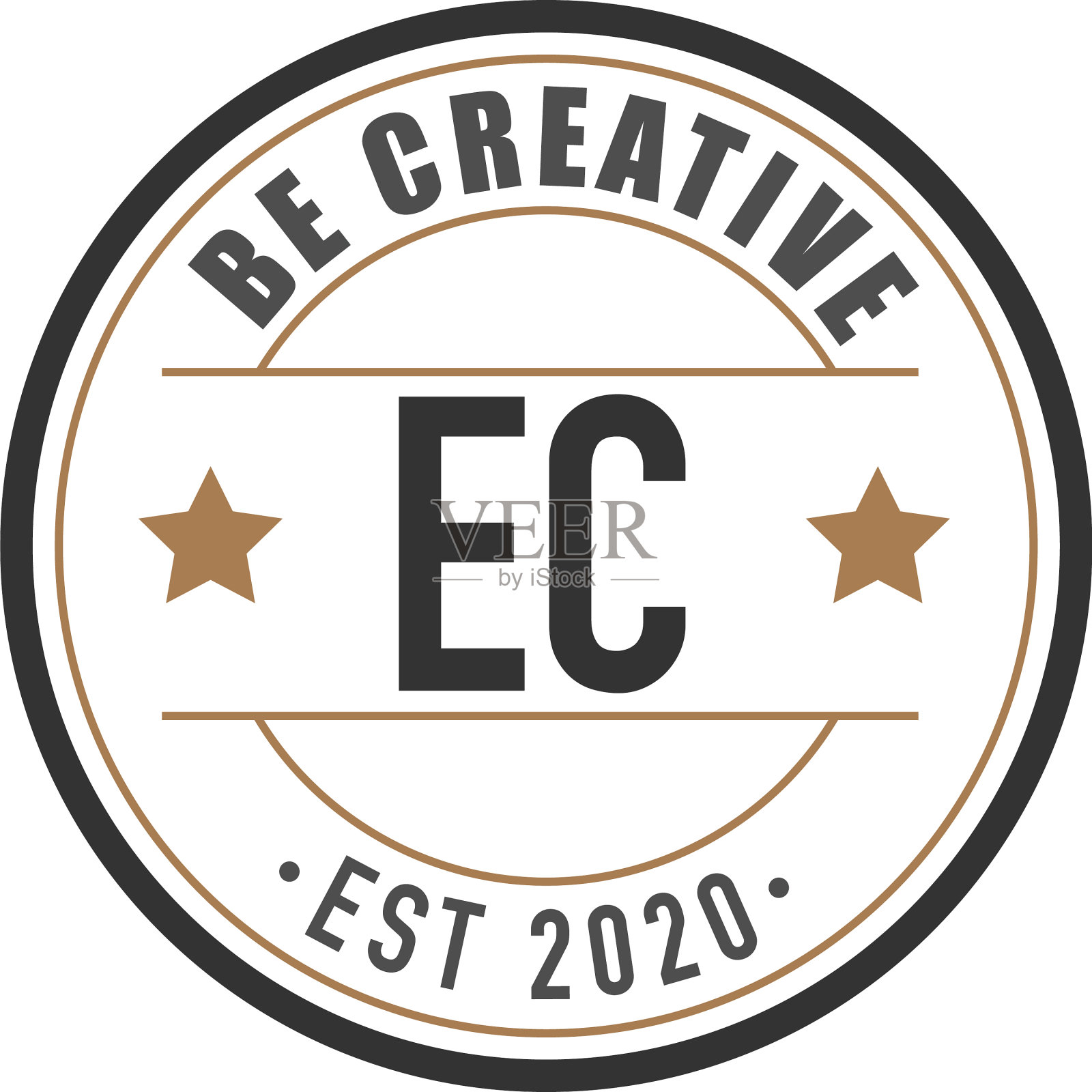 首字母ec典雅标志设计模板插画图片素材