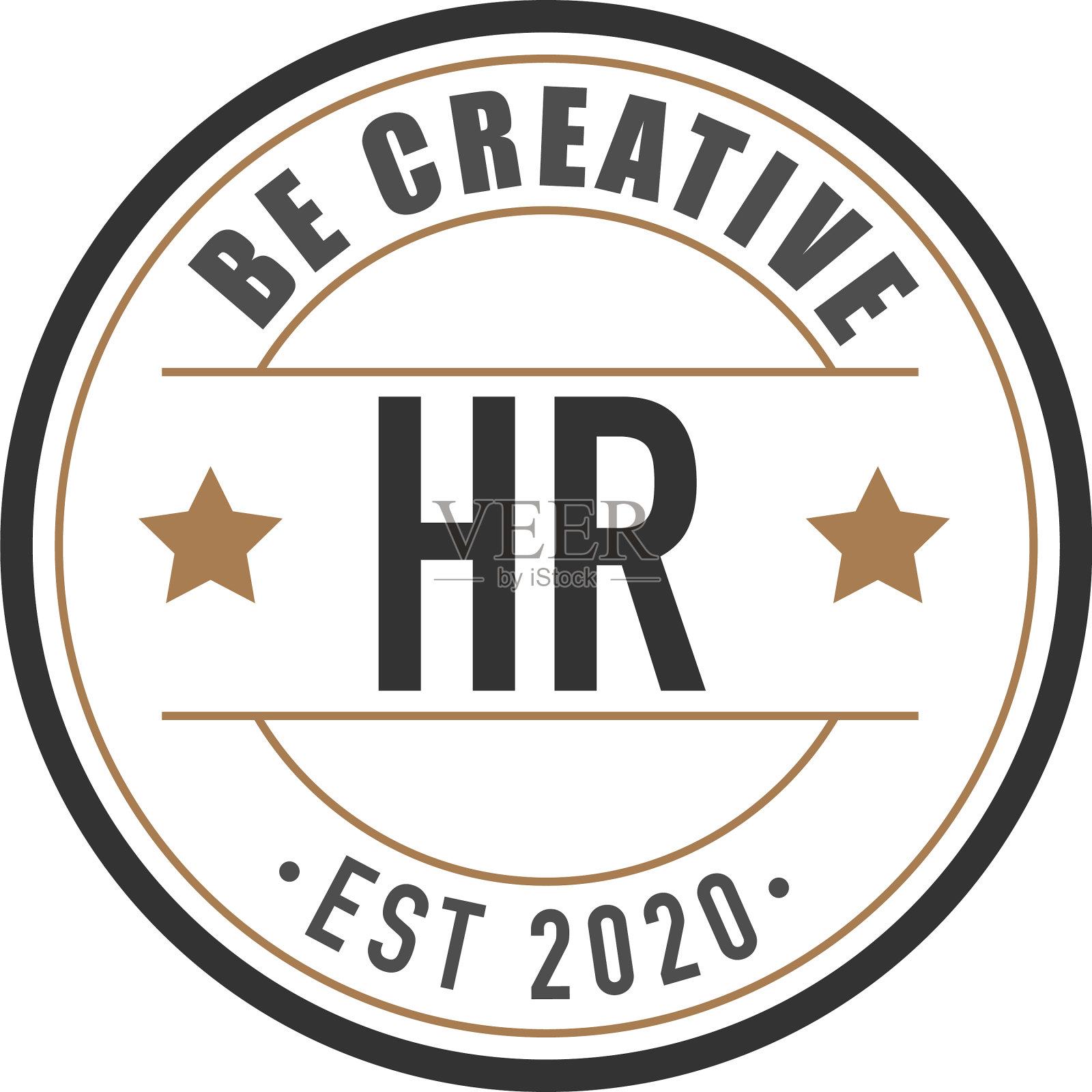 首字母hr优雅标志设计模板插画图片素材