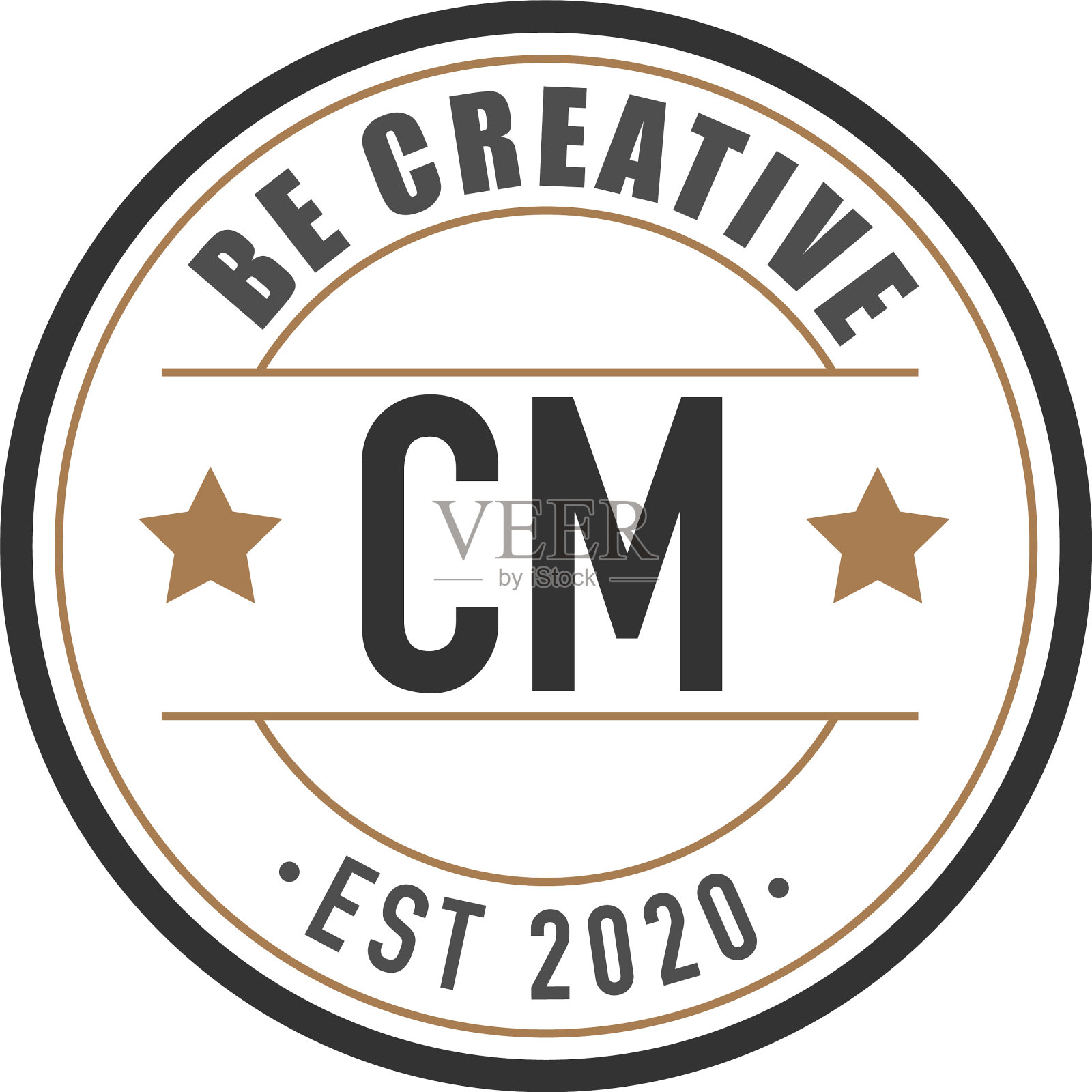 首字母cm优雅标志设计模板插画图片素材