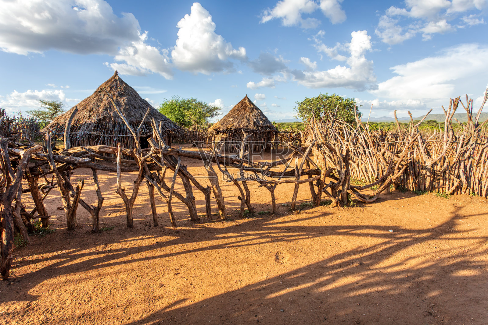 哈马尔村，南埃塞俄比亚，非洲照片摄影图片