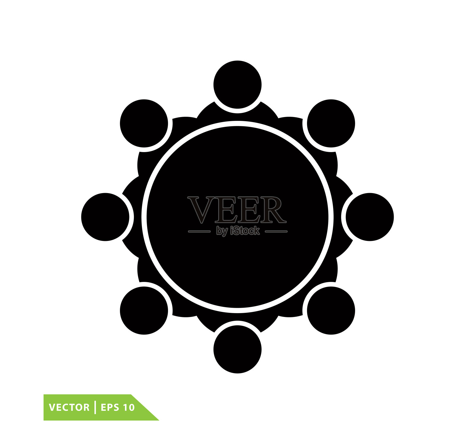 人物图标，会议图标矢量设计标志插图插画图片素材