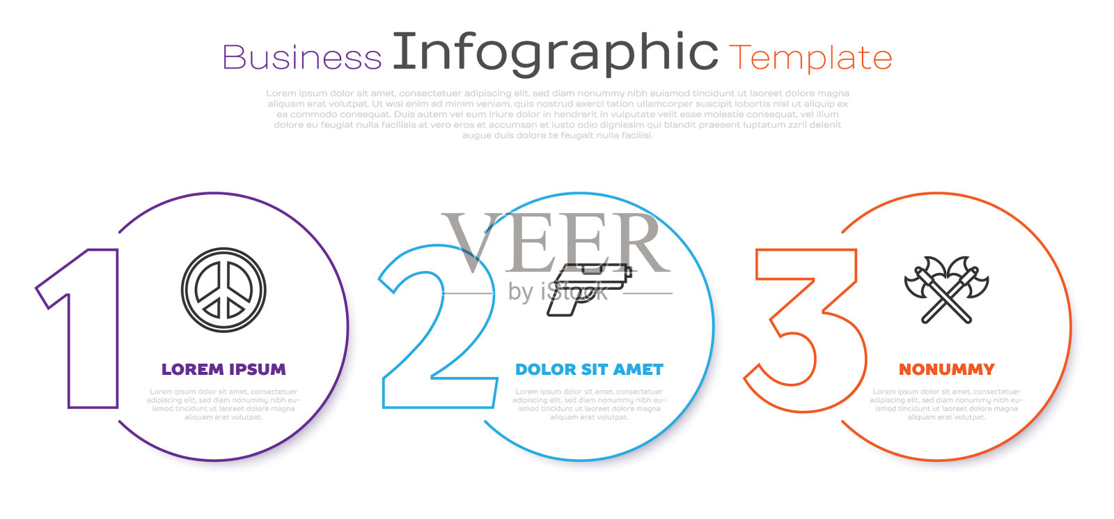 设行和平手枪或枪并跨越中世纪插画图片素材