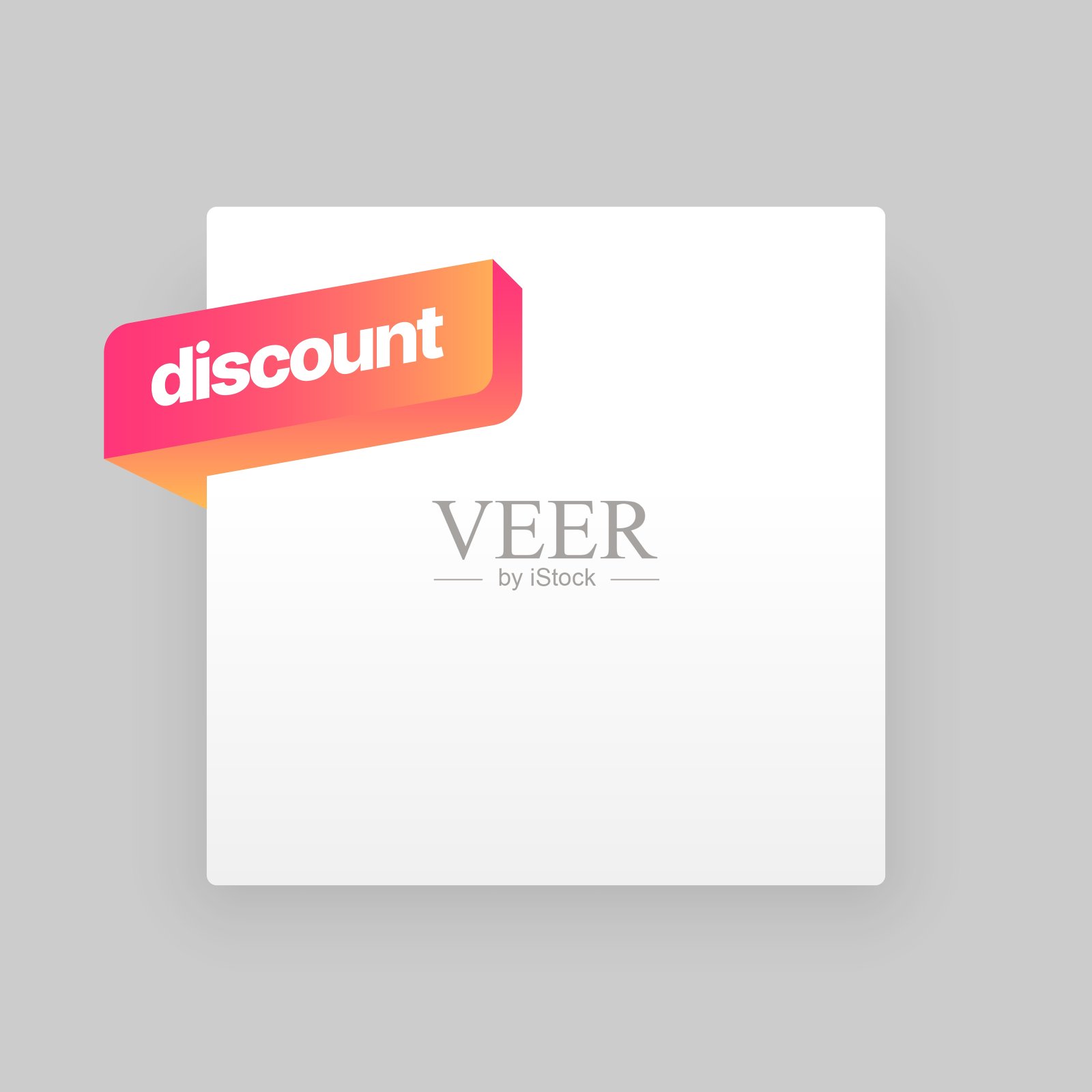 折扣旗帜模板。矢量插图特别提供。插画图片素材