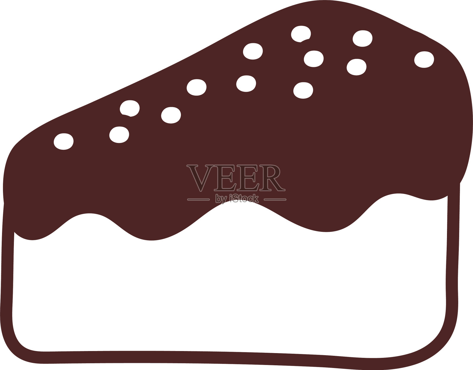 份生日蛋糕线条风格图标设计元素图片