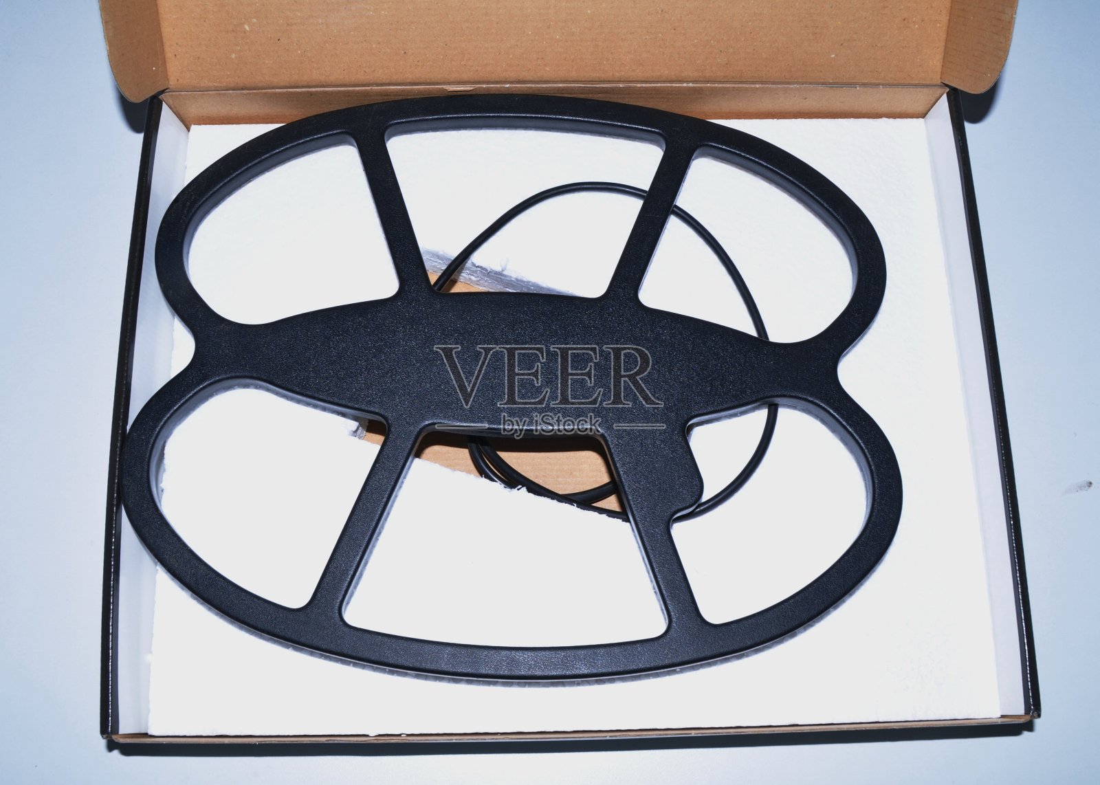 新的大黑色检测线圈照片摄影图片