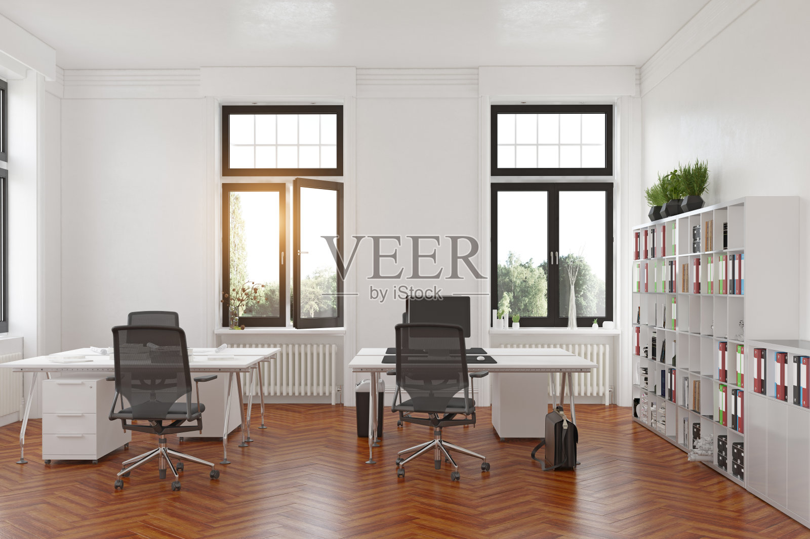 当代阁楼办公室照片摄影图片