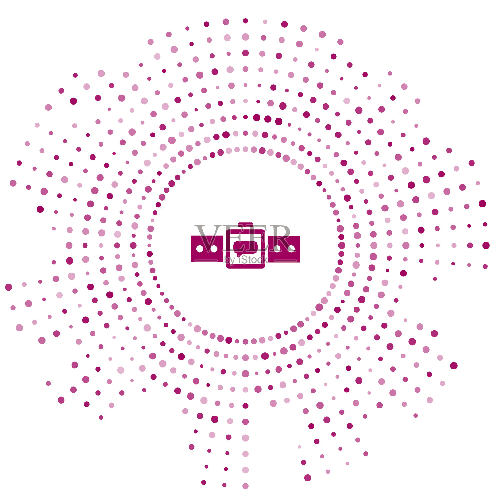 紫色智能手表图标孤立在白色图标素材