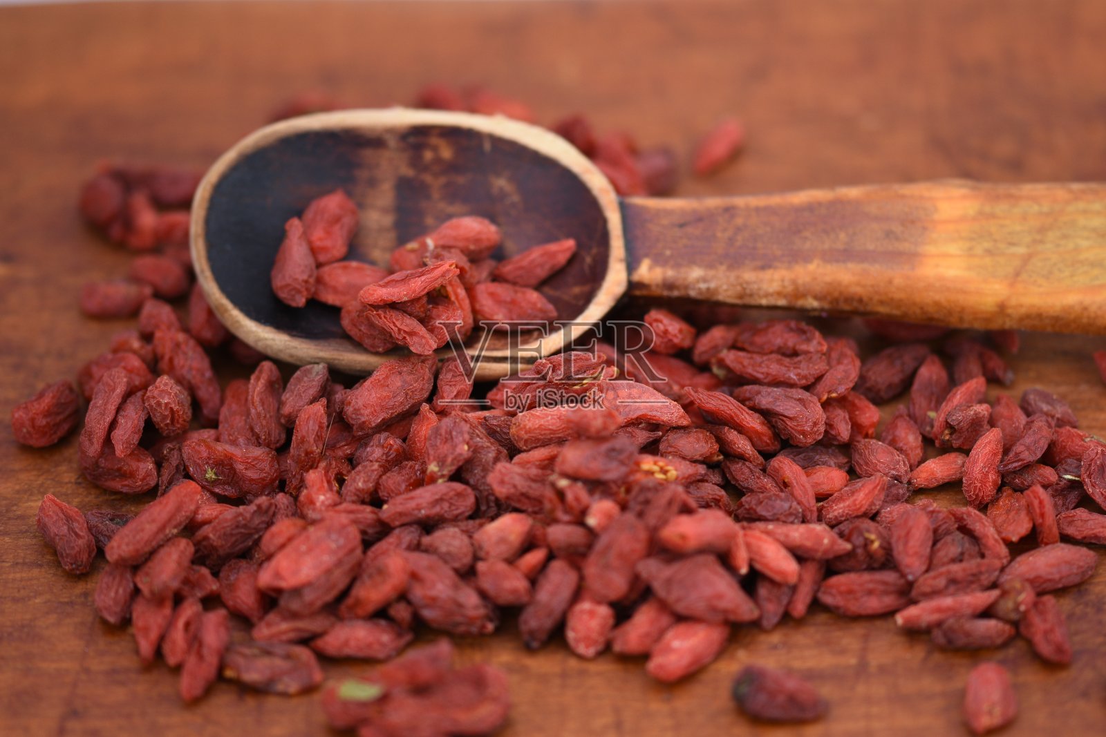 红干枸杞，枸杞或枸杞，中草药照片摄影图片