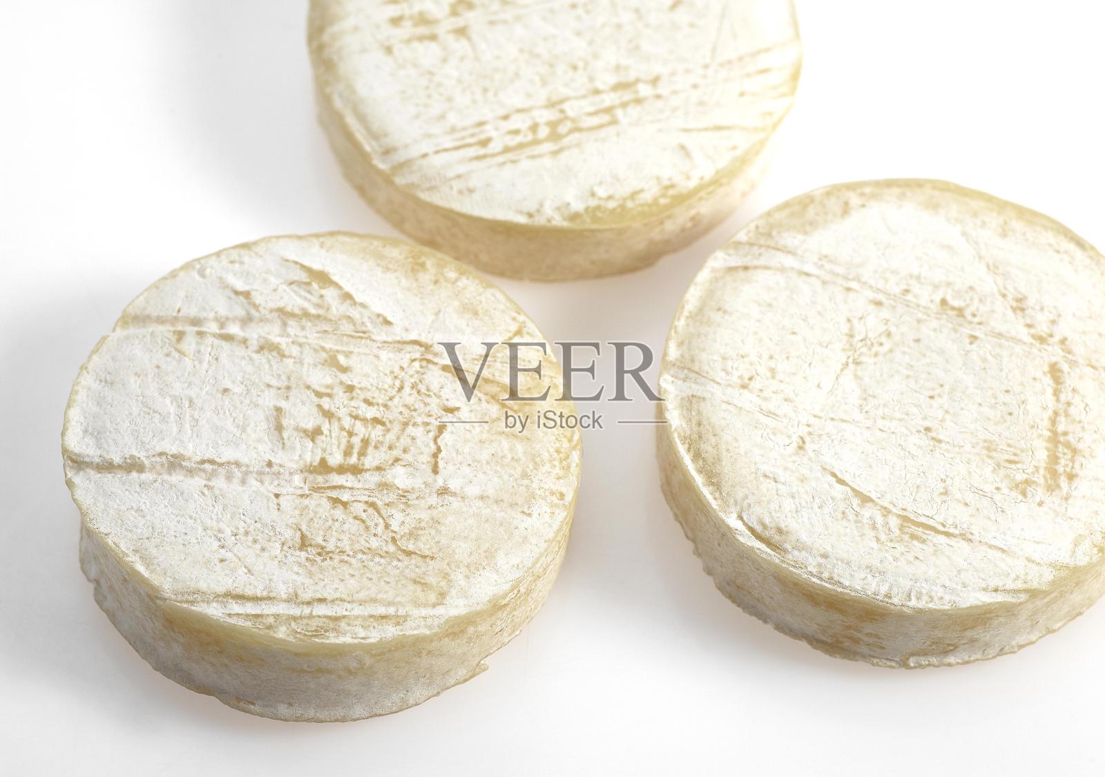 Rocamadour，一种法国山羊奶酪照片摄影图片