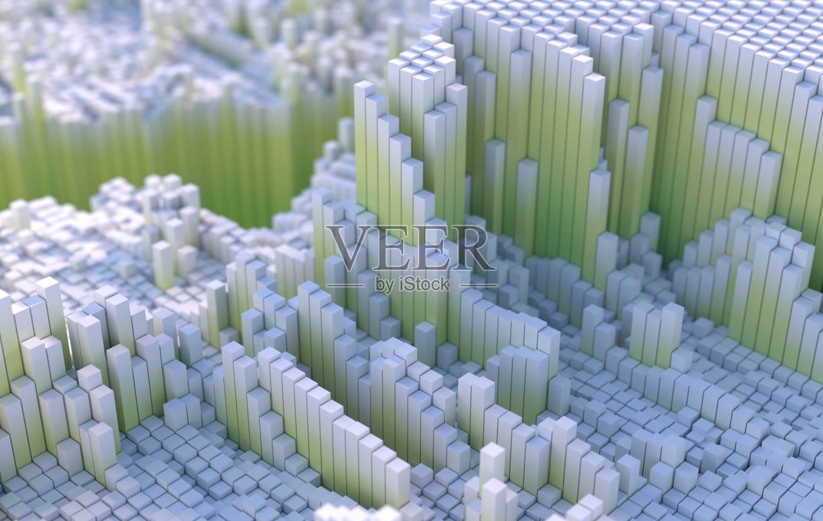 抽象景观背景的块在白色和绿色照片摄影图片