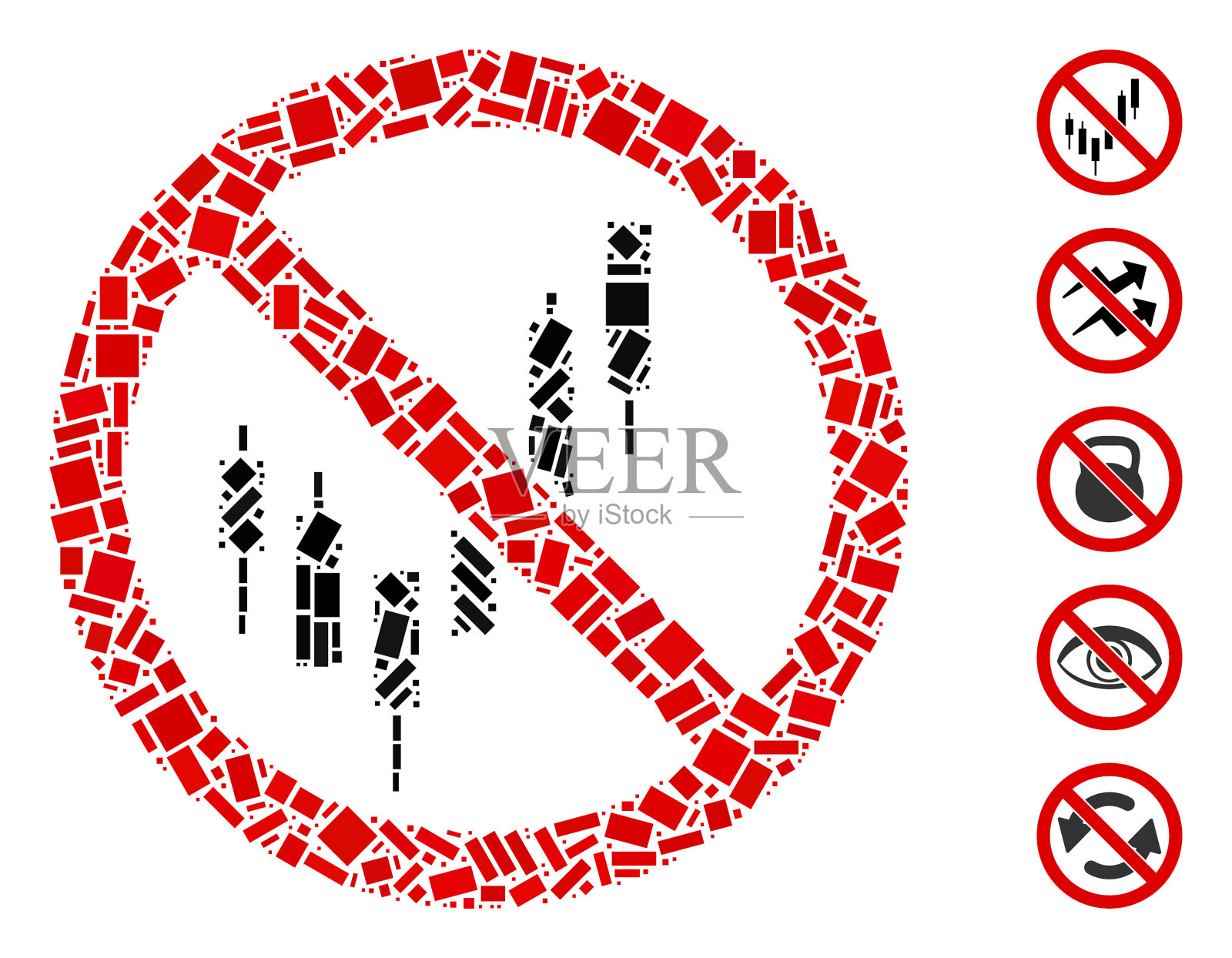 点马赛克没有烛台图表插画图片素材