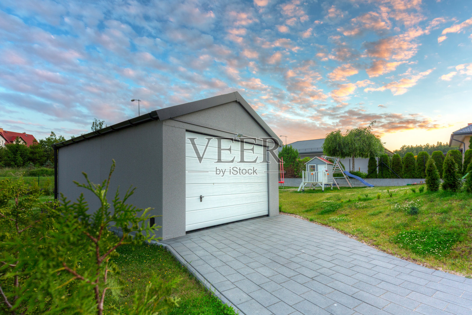 独立的车库照片摄影图片