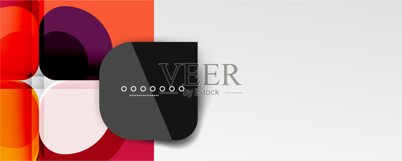 抽象背景-几何剪纸设计插画图片素材