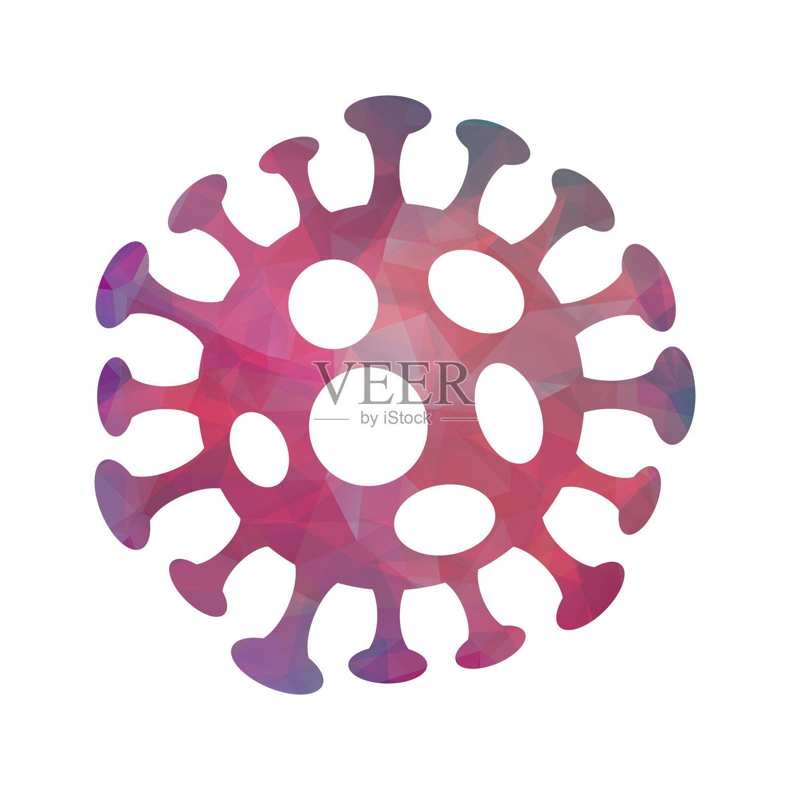 新型冠状病毒三角形标志，2019-nCoV疫情爆发插画图片素材